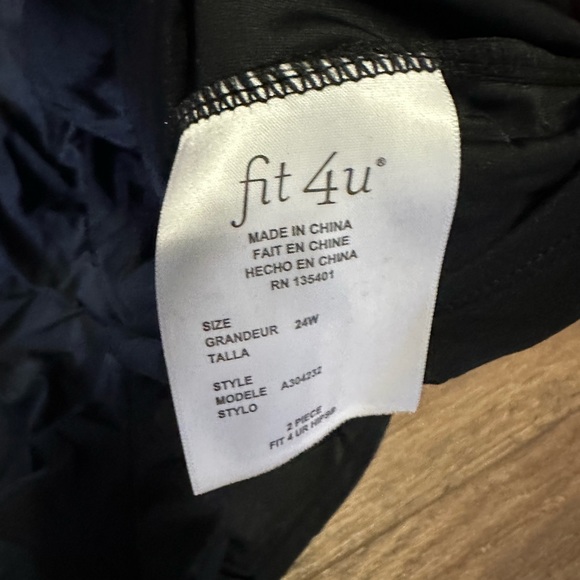 NWT Women’s Fit 4 U Two Piece Swim Suit 24W - Picture 8 of 9